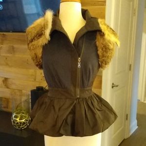 Peplum vest